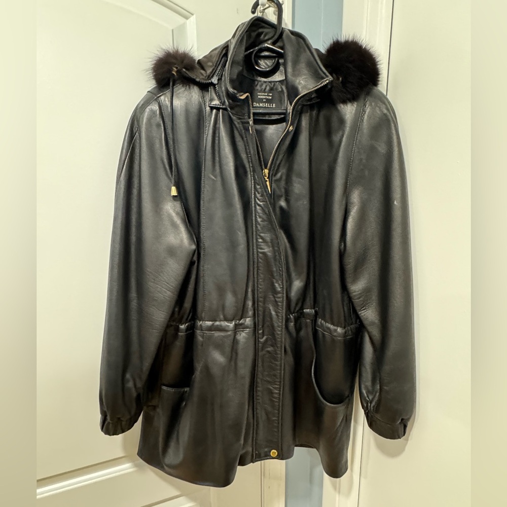 Damsel for Nordstrom soft leather coat